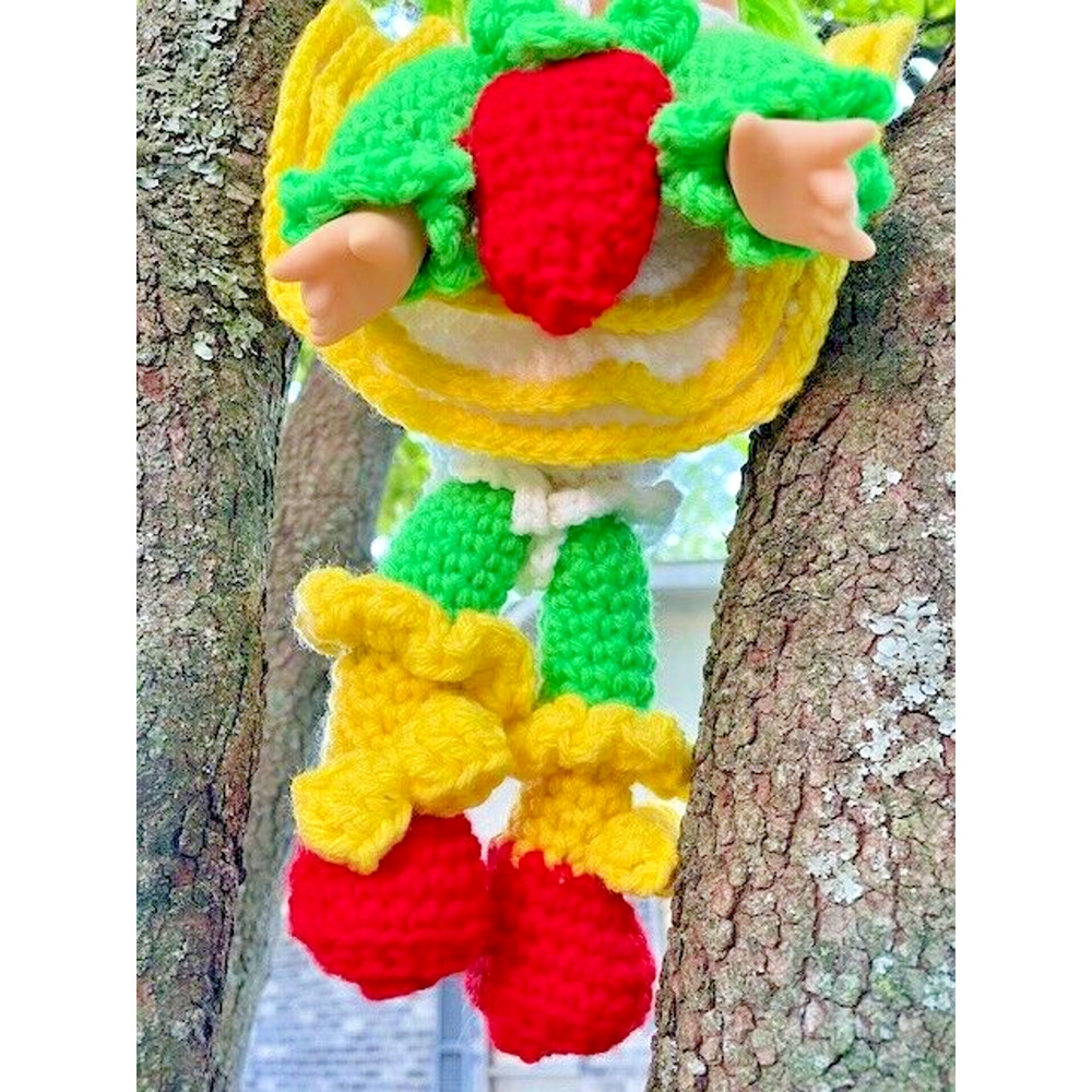 Vintage Ice Cream Doll Crochet Hand Knitted Crafted RARE - Picture 3 of 7